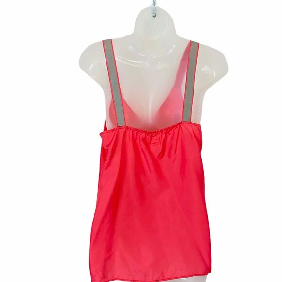 Surplice Silk Tank Top Blouse Tea and Honey Wide Strap  sz M - Picture 2 of 7